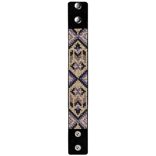 Wonderland Crafts Bead Artificial Leather Embroidery Bracelet Kit